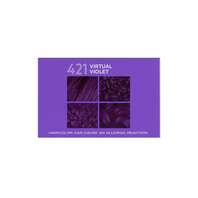 Styled purple-toned curls after using SoftSheen Virtual Violet for dimension