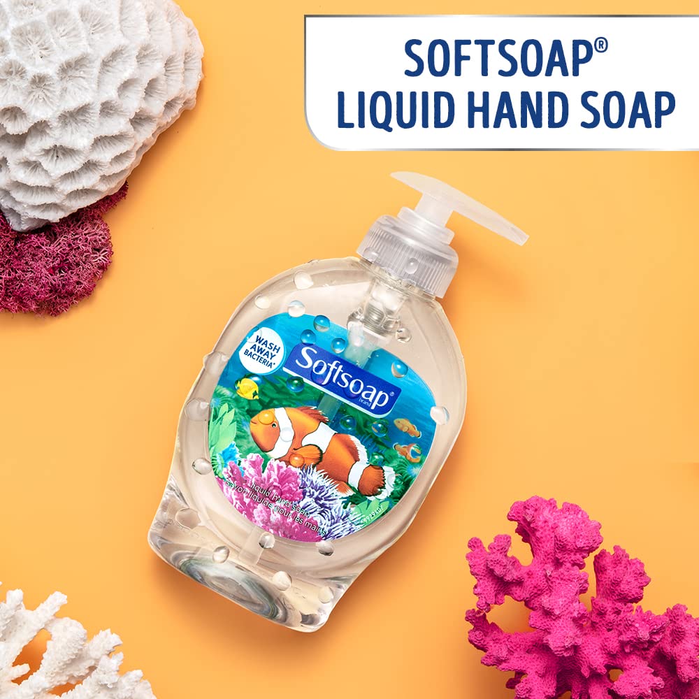 Softsoap aquarium pump nozzle detail demonstrating easy dispensing and convenience