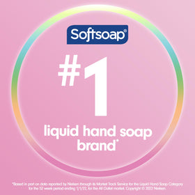 Softsoap side view of bottle design complementing sink decor