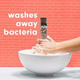 Softsoap bottle placed on bathroom sink, brand elevates everyday sinkside moments