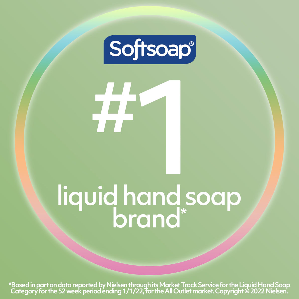 Close-up of Softsoap clear soap texture, moisturizing feel visible