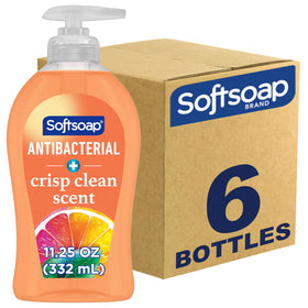 Softsoap front pump bottle showing easy dispensing and neat packaging