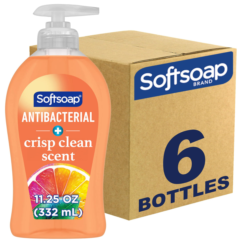 Softsoap front pump bottle showing easy dispensing and neat packaging