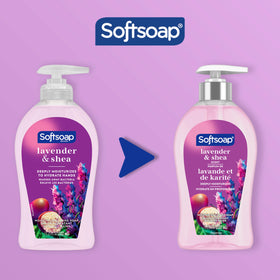 Softsoap pump head detail demonstrating easy, controlled dispensing benefit