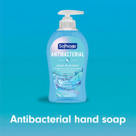 Softsoap pump dispenser close-up highlighting easy use