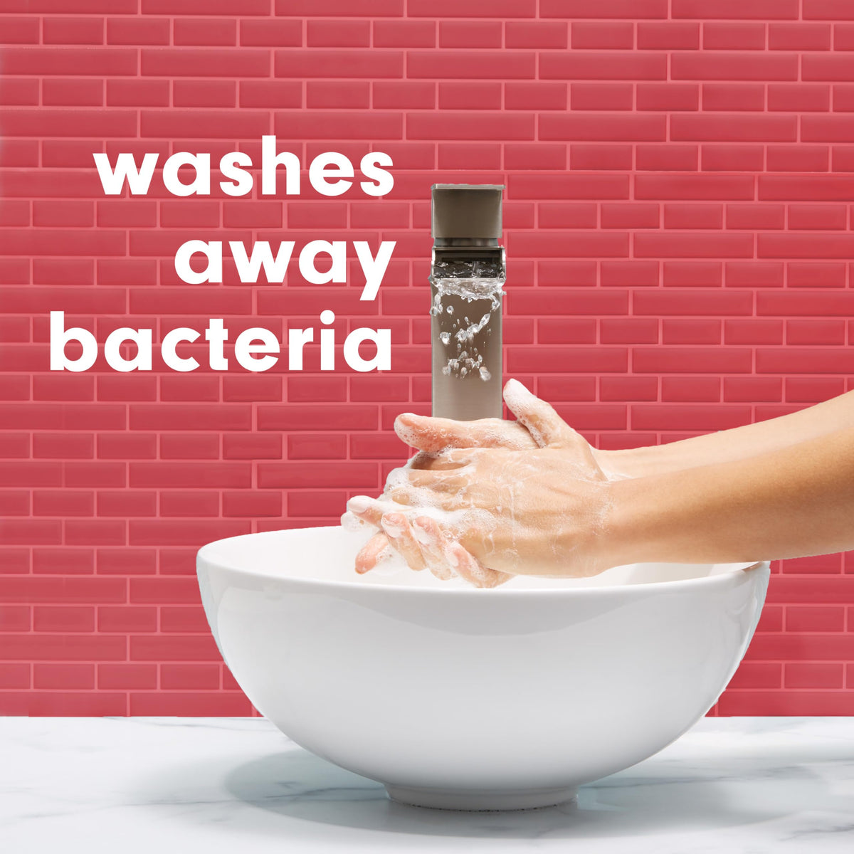 Softsoap bottle on bathroom sink creating a pleasant fragrance experience