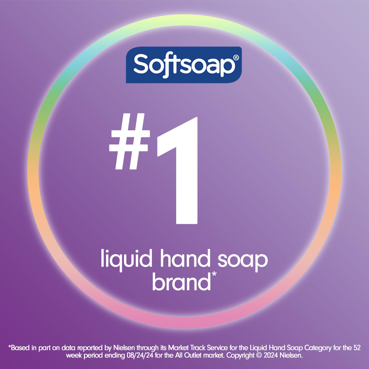 Close-up of Softsoap pump top for easy one-handed dispensing benefit