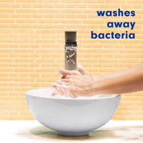 Visual cue for Crisp Clean scent with Softsoap bottle suggesting fresh fragrance