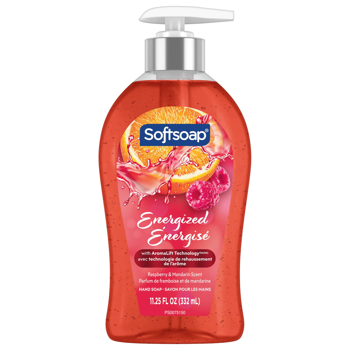 Six Softsoap bottles lined up on counter, brand supplies multi-sink convenience