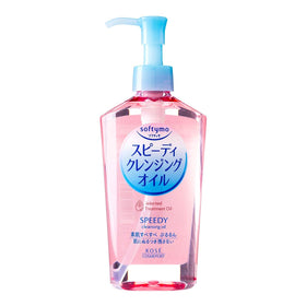softymo 230ml bottle front view showing label and quick makeup removal benefit