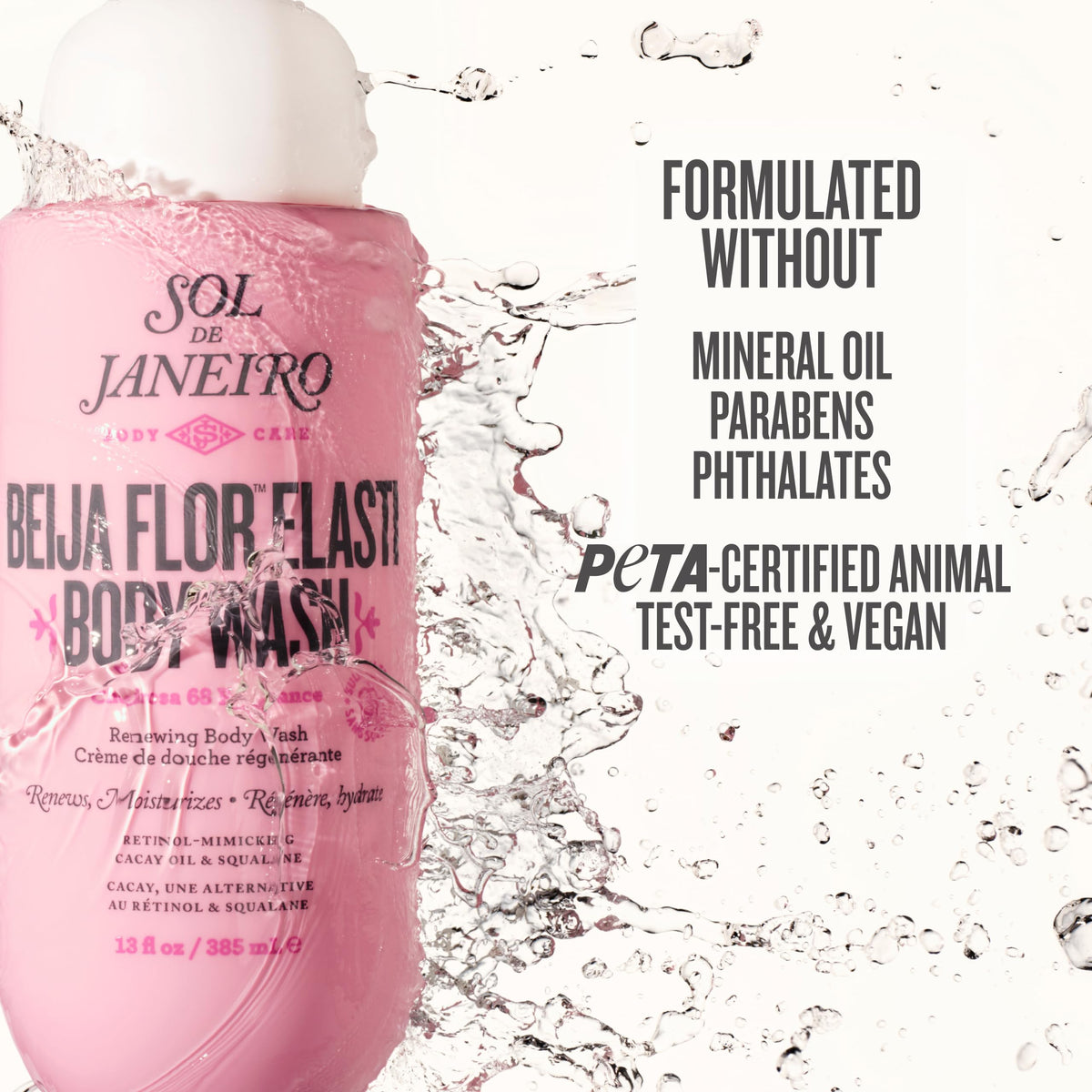 Sol de Janeiro body wash paired with Elasti-Body Oil showing layered hydration benefit