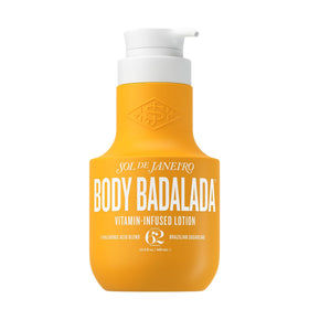 Sol de Janeiro front bottle showcasing Cheirosa 62 fragrance and everyday hydration