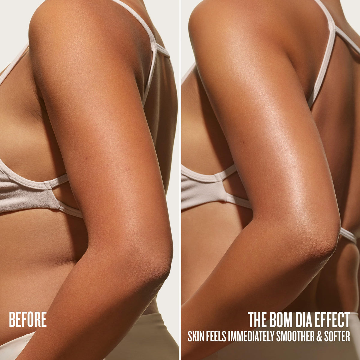 Sol de Janeiro cream texture swatched to show smooth hydrating formula and absorbency