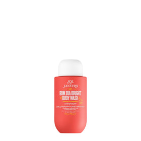 Sol de Janeiro front packaging of Bom Dia Bright 90mL showing bottle and label benefits