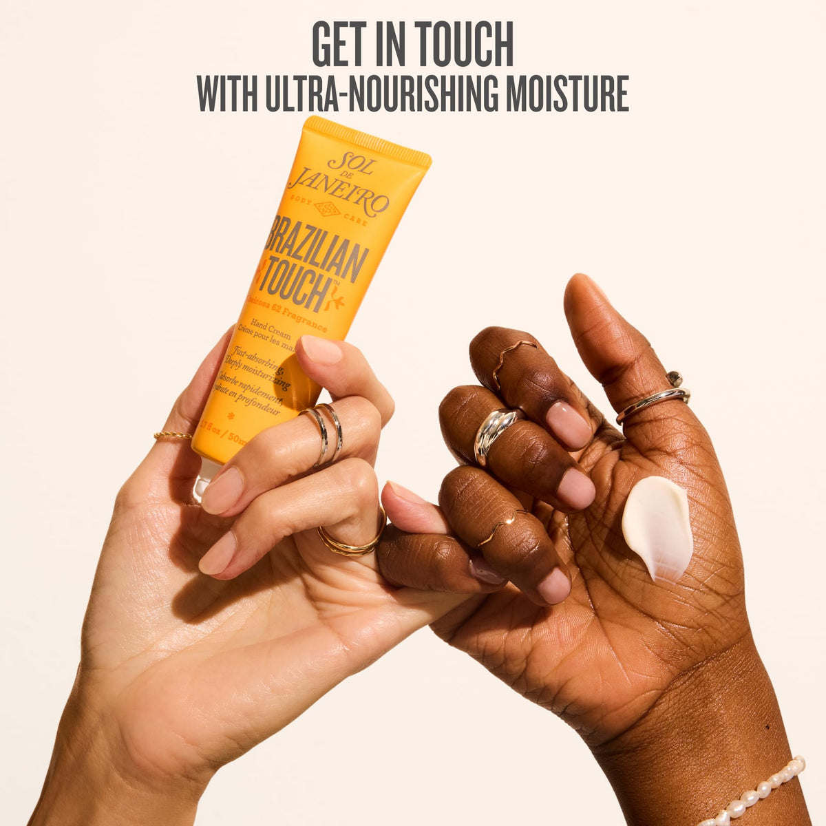 Sol de Janeiro open tube showing cream texture and quick absorption
