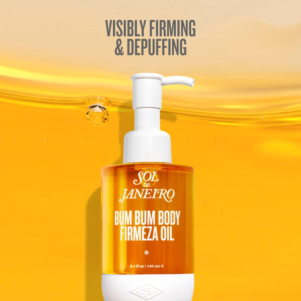 Sol de Janeiro pump and bottle detail emphasizing precise dispensing benefit