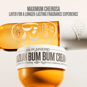 Sol de Janeiro jar in bathroom setting suggesting everyday ritual and sensorial benefit