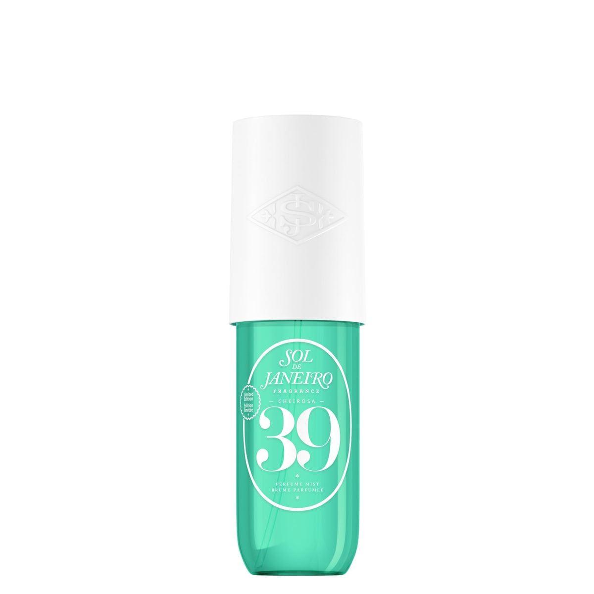 Sol de Janeiro front bottle view showing compact travel-friendly design and instant beachy appeal