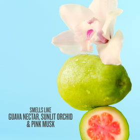 Sol de Janeiro cap and label close-up emphasizing product details and authenticity benefit
