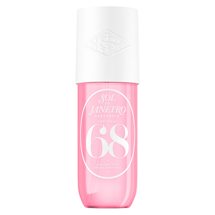 Sol de Janeiro front bottle shot showing 240mL size and colorful label benefits