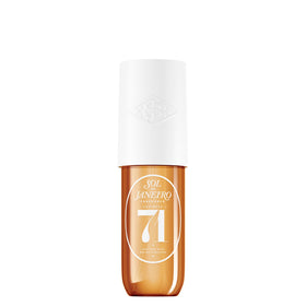 Sol de Janeiro front bottle view showing compact travel-friendly design and scent benefits