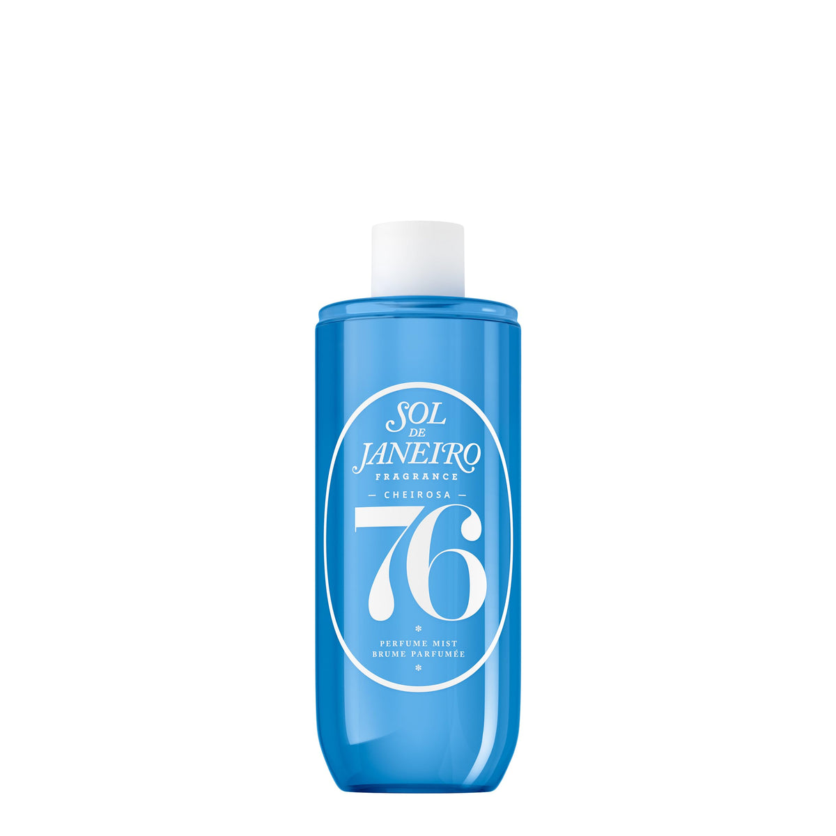 Sol de Janeiro refill bottle front view showing full 240mL size and elegant design benefit: easy refill