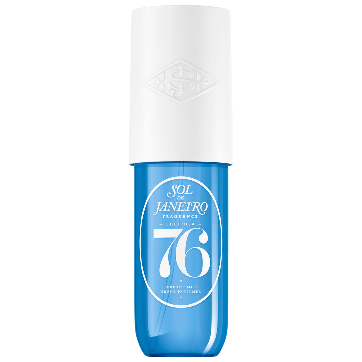 Sol de Janeiro travel bottle front view showing compact design and portable benefit