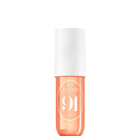 Sol de Janeiro front bottle showing travel size and vibrant packaging for easy carry