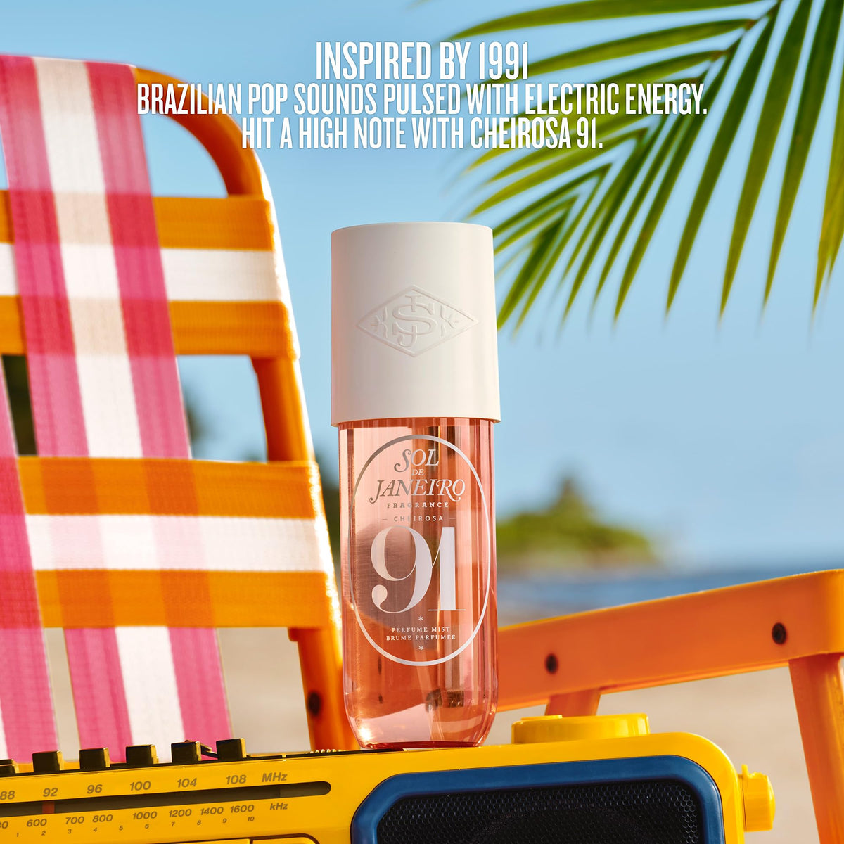Sol de Janeiro mist on skin showing luminous finish and quick refresh benefit
