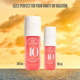 Sol de Janeiro fragrance notes flatlay highlighting black amber plum benefit