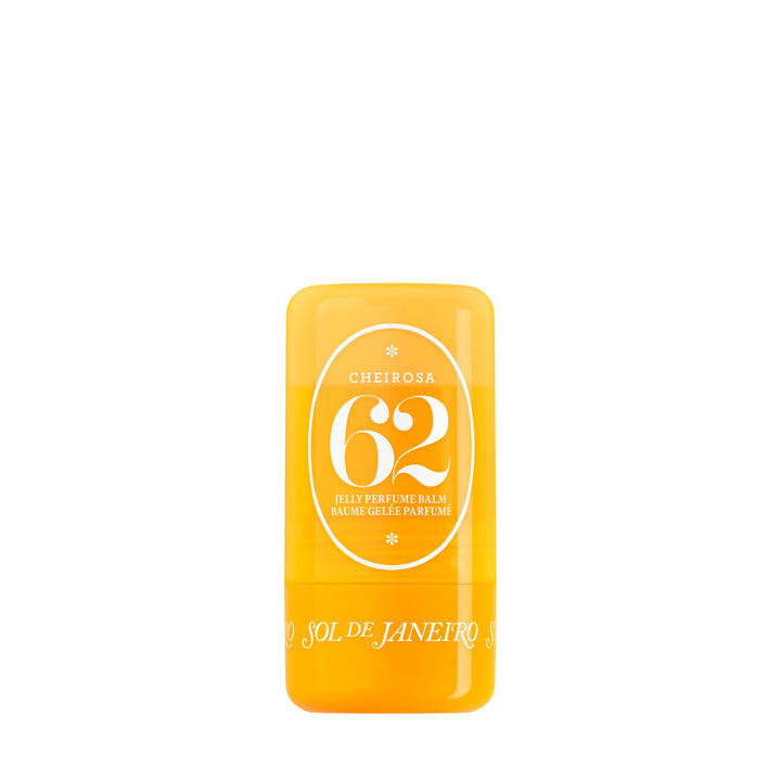 Sol de Janeiro front packaging showing the Cheirosa 62 balm for travel convenience