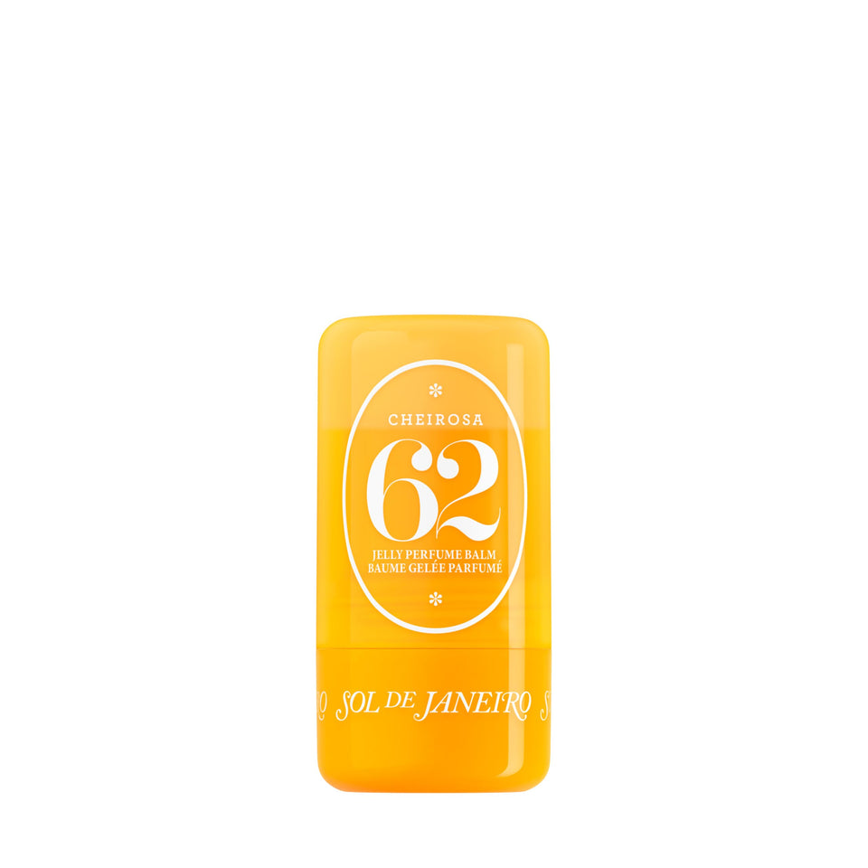 Sol de Janeiro front packaging showing the Cheirosa 62 balm for travel convenience