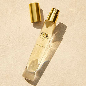 Sol de Janeiro spray nozzle close-up demonstrating precise mist and lasting scent