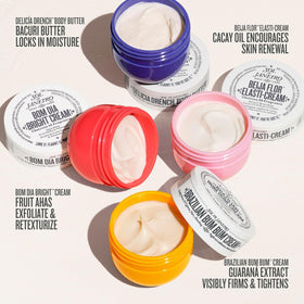 Swipe of Delícia Drench Body Butter texture from Sol de Janeiro showing rich hydration benefit