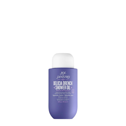 Sol de Janeiro front view of travel bottle showing compact packaging and scent