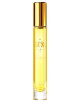 Sol de Janeiro front bottle showcasing compact 8 mL design and travel convenience