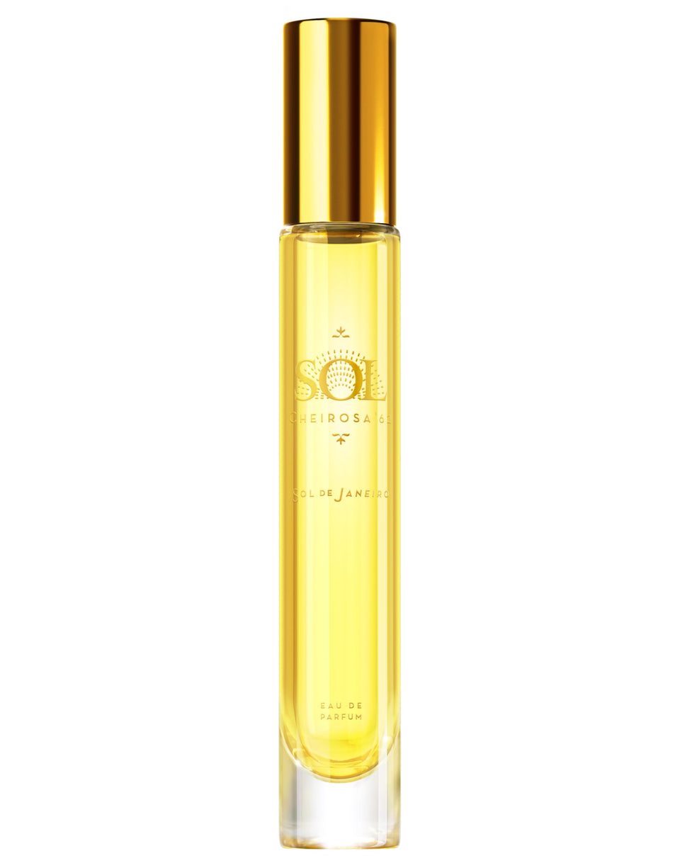Sol de Janeiro front bottle showcasing compact 8 mL design and travel convenience
