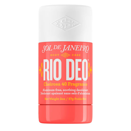 Sol de Janeiro front packaging showing refillable deodorant and warm floral scent benefits