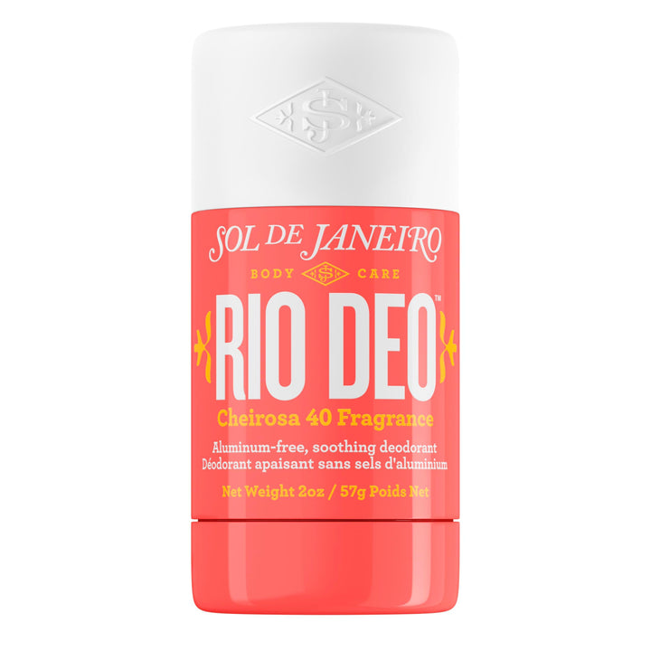 Sol de Janeiro front packaging showing refillable deodorant and warm floral scent benefits