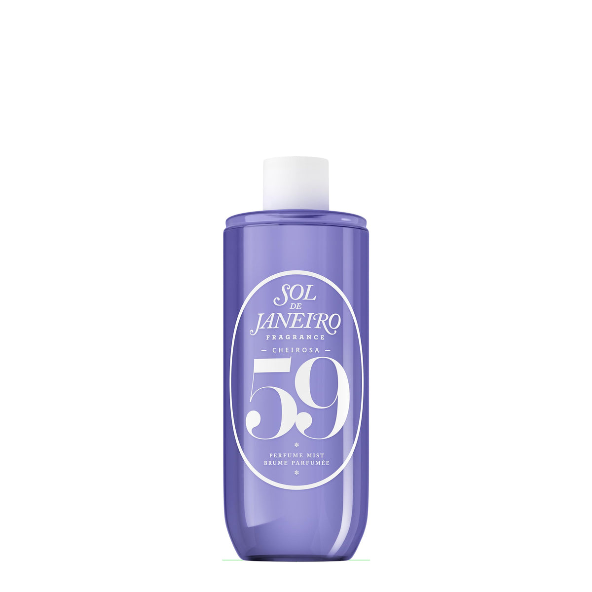 Sol de Janeiro front packaging showing refill bottle and brand benefit of long-lasting scent