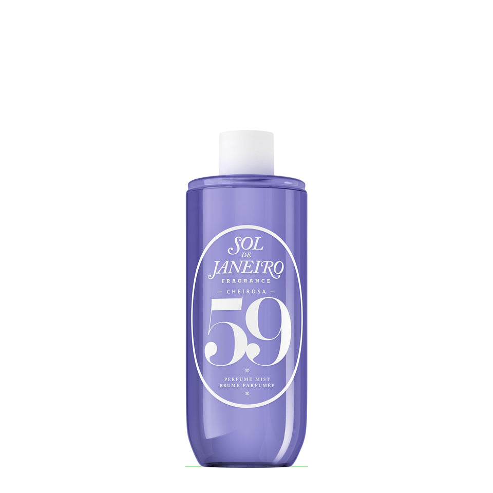 Sol de Janeiro front packaging showing refill bottle and brand benefit of long-lasting scent