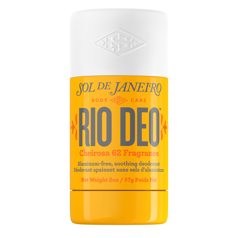 Sol de Janeiro Rio Deo front packaging showing refillable stick and branding benefit fresh scent