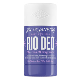 Sol de Janeiro front packaging showing refillable deodorant and branding benefit: sustainable design