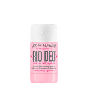 Sol de Janeiro front view of Rio Deo showing sleek refillable case and fragrance benefit