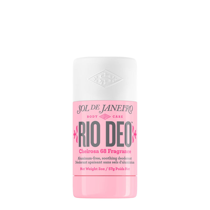 Sol de Janeiro front view of Rio Deo showing sleek refillable case and fragrance benefit