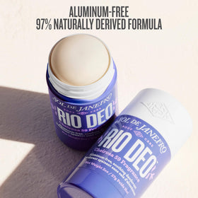Sol de Janeiro open stick top view revealing smooth deodorant surface and ready-to-use freshness