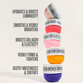 Sol de Janeiro jar tucked inside beach bag for on-the-go hydration