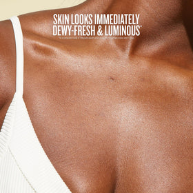 Sol de Janeiro cream swatched on skin demonstrating dewy, non-greasy finish