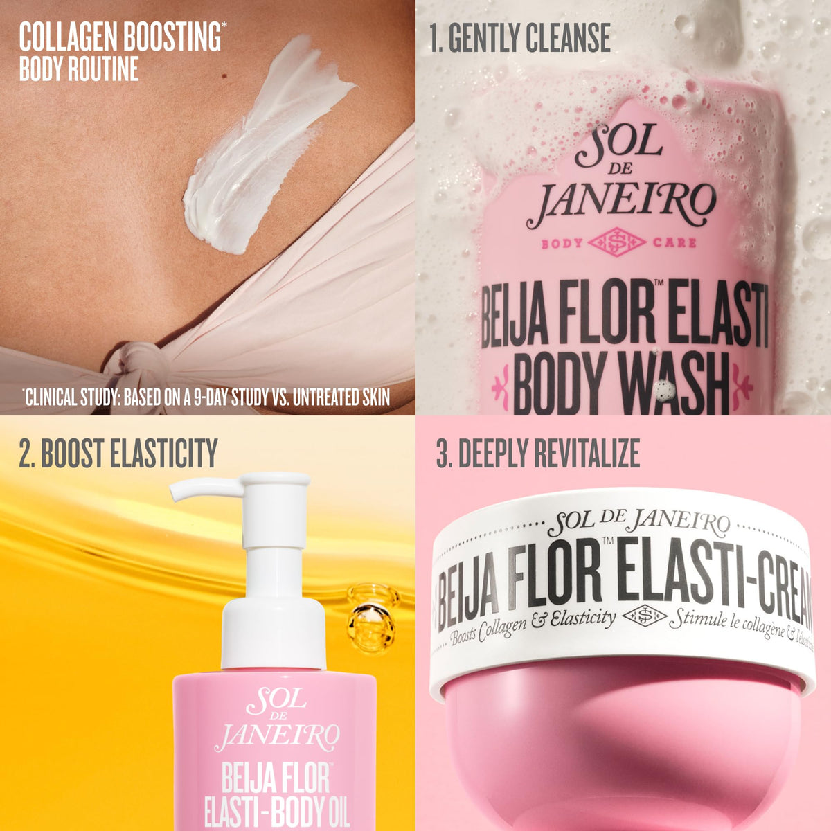 Sol de Janeiro bottle held in hand to show 100 ml scale and travel-friendly benefit