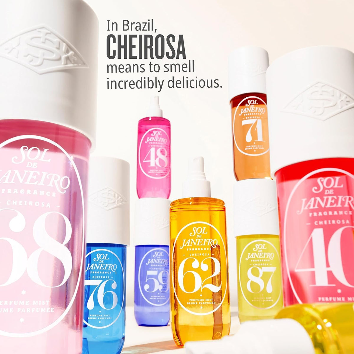 Sol de Janeiro texture and fine mist demonstrating quick-drying application